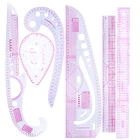 6 шт. практичная швейная французская изогнутая линейка для резки измерительное средство для портной резки крафтовые весы инструмент для рисования лепестков