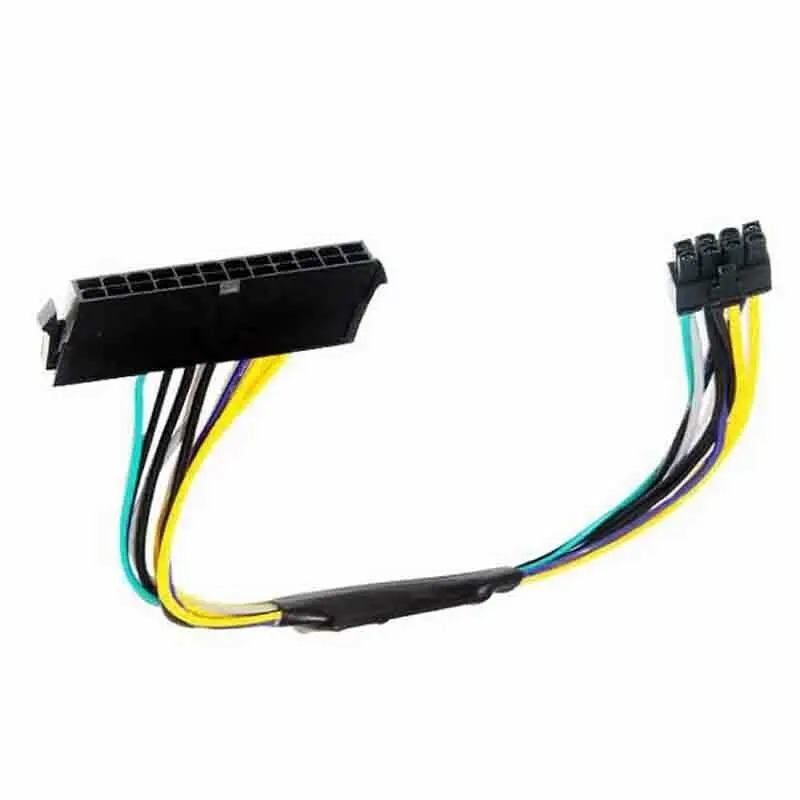 

ATX 24Pin Female to Motherboard 8Pin Male for DELL Optiplex 3020 7020 9020 T1700 Server Adapter Power Cable Cord 30cm