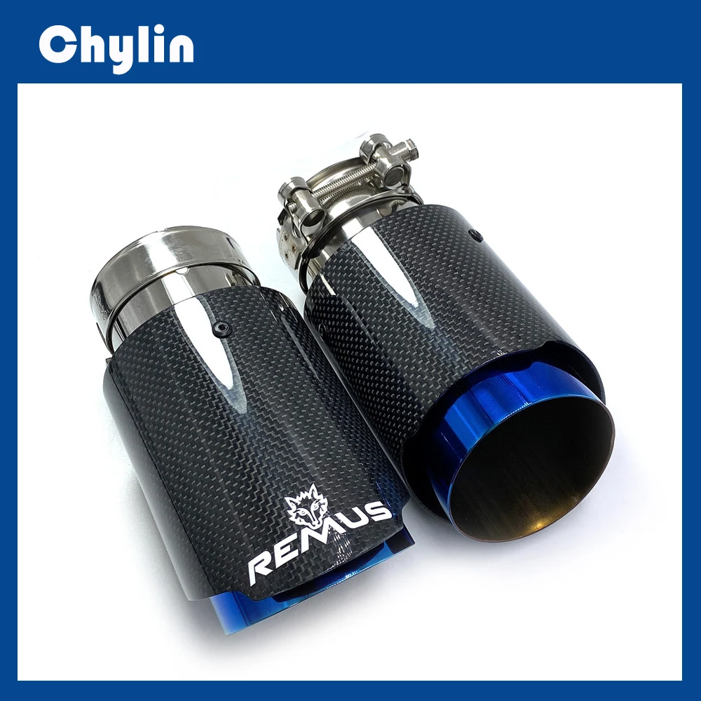 Хвостовая труба автомобиля 1 шт. матовый углеродный хвостовой - Цена: 1153.49