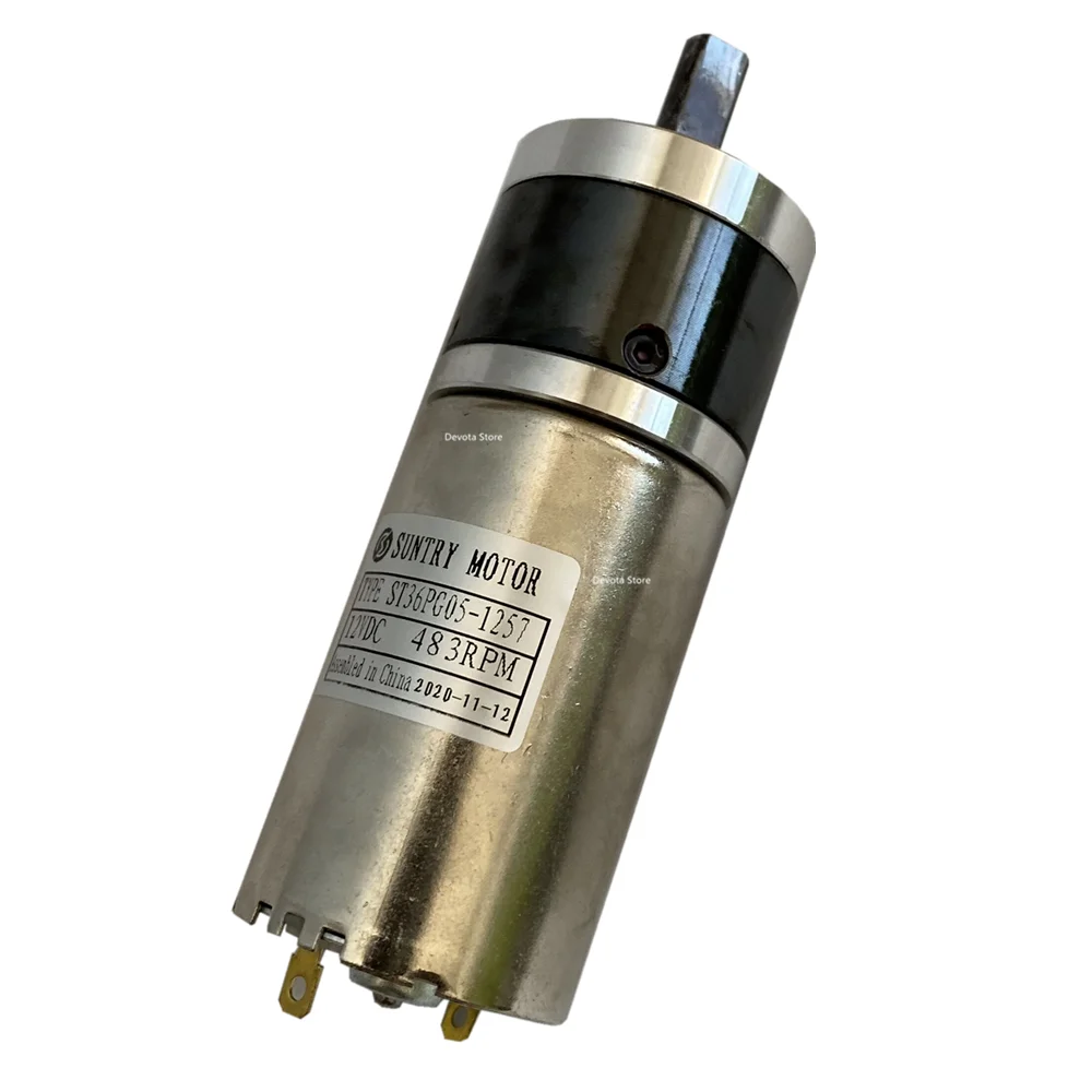 Планетарный редукторный двигатель постоянного тока 36 мм Редукторная коробка 12 В