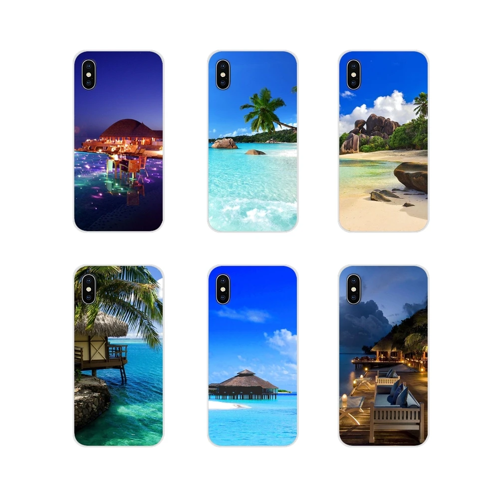 Для Xiaomi Redmi 4A S2 Note 3 3S 4 4X5 Plus 6 7 6A Pro Pocophone F1 Maldives Isles красота пляжей Чехлы для