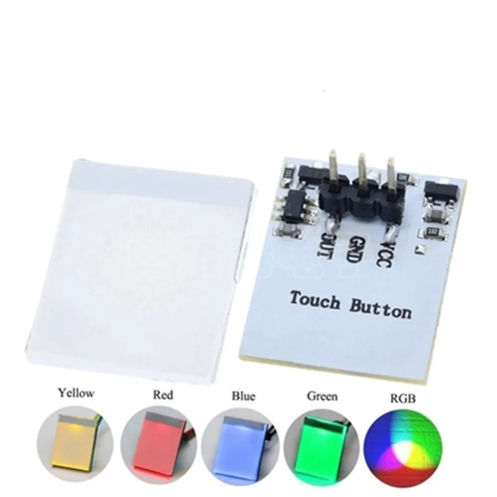 

Blue Red Green Yellow Colorful Color Capacitive Touch Switch Button RGB Module 2.7V to 6V Anti-jamming Is Strong HTTM Series