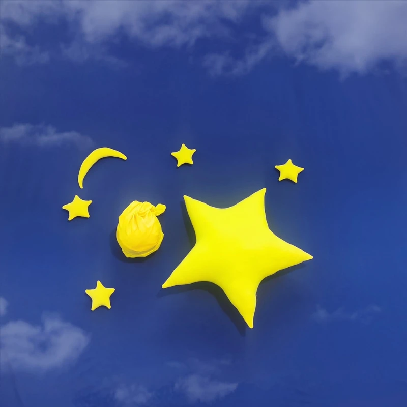 

2/7 Pcs Baby Posing Stars Pillow Hat Set Newborn Photography Props Infants Photo Shooting Accessories