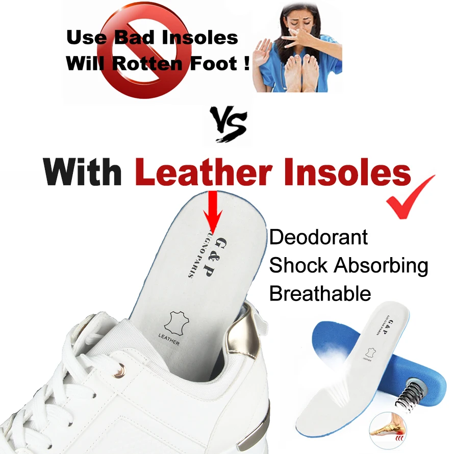 Белые кроссовки на танкетке Повседневная женская обувь Женская платформе