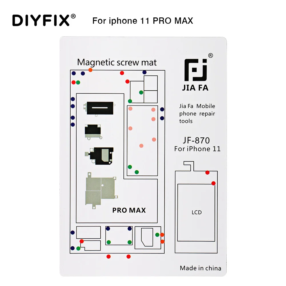 DIYFIX 1 шт. Магнитный винт коврик для iPhone X/Xs/XR/Max/Pro/11 винтовая прокладка Хранитель диаграмма мобильный телефон ремонт ручные инструменты DIYFIX 1 шт. Магнитный винт коврик для iPhone X/Xs/XR/Max/Pro/11 винтовая прокладка Хранитель диаграмма мобильный телефон ремонт ручные инструменты