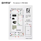 DIYFIX 1 шт. Магнитный винт коврик для iPhone XXsXRMaxPro11 винтовая прокладка Хранитель диаграмма мобильный телефон ремонт ручные инструменты