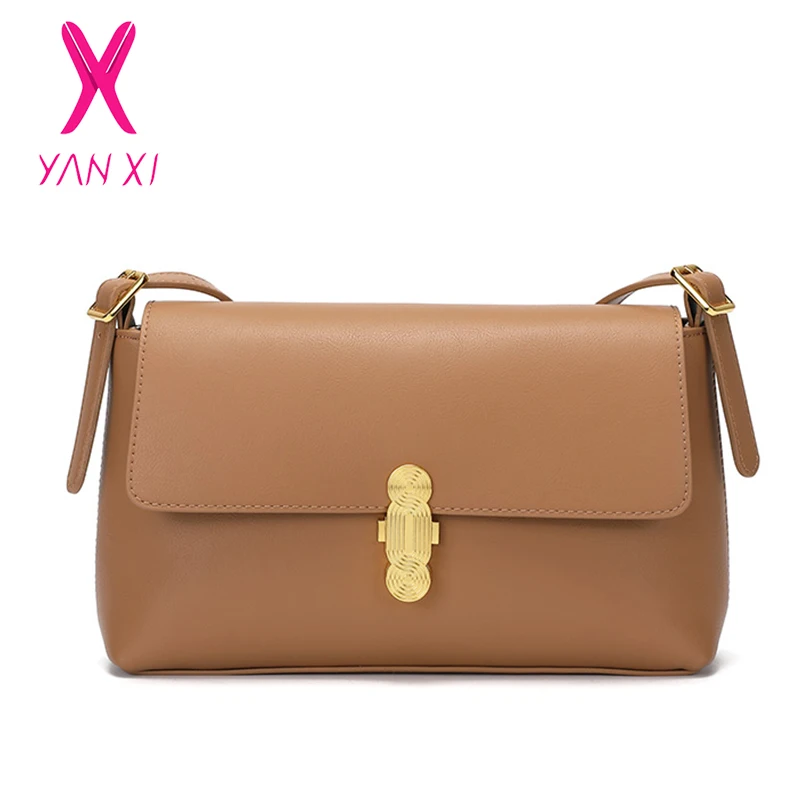 

YANXI 2021 Brand Solid Color Crossbody Bag For Women Fashion Sac A Main Luxury Female Shoulder Tote Ladies Handbags And Purses