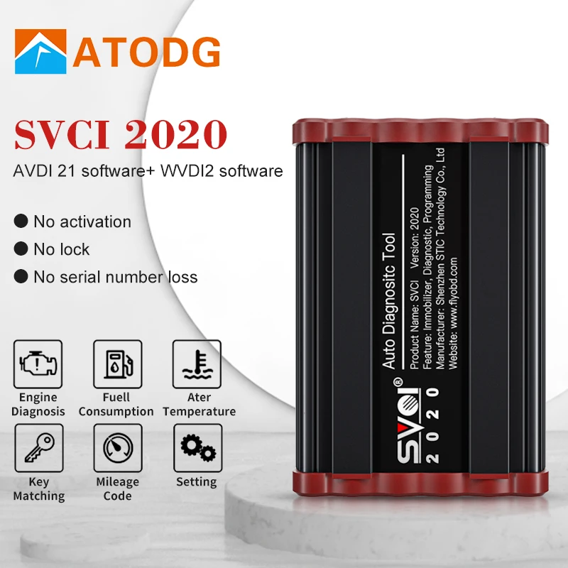 Программатор ключей OBD2 SVCI 2020 V38.1 VVDI2 V2014 V2015 V2018 V2019 без ограничений Abrites Commander для