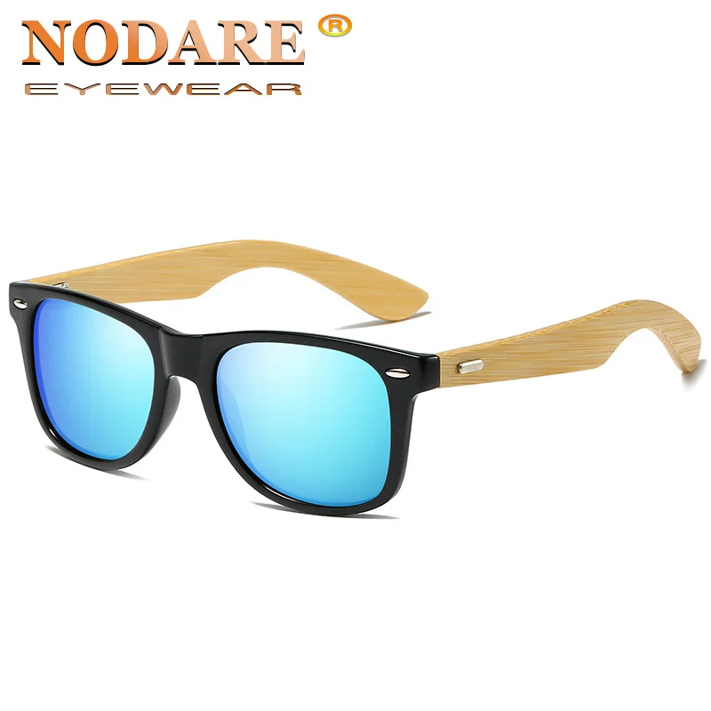 Мужские и женские темные очки NODARE деревянные поляризационные солнцезащитные с