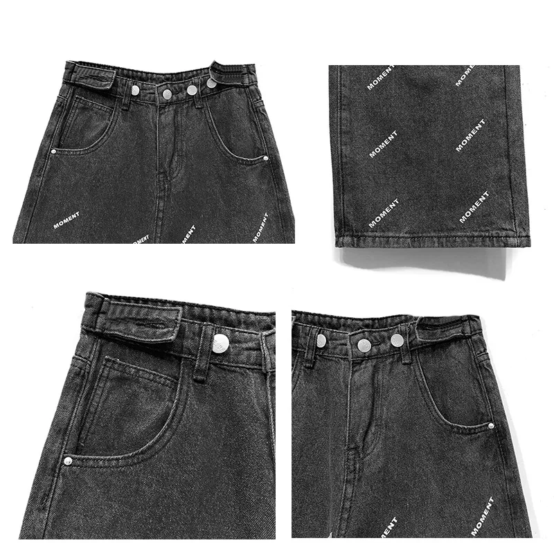 Осень 2020 брюки новая женская одежда свободные высокая талия дизайн прямые