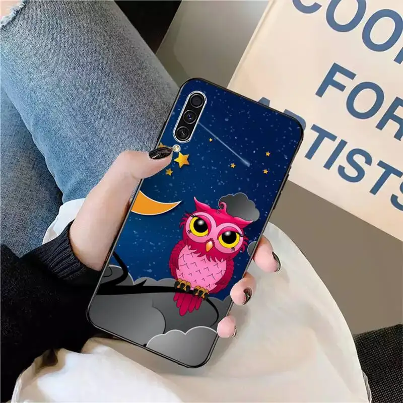 

Owl cute cartoon animal Phone Case For Samsung galaxy S 9 10 20 A 10 21 30 31 40 50 51 71 s note 20 j 4 2018 plus