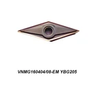 Оригинальный VNMG 160404 160408 VNMG160404-EM VNMG160408-EM YBG205 держатель инструмента для внешней машинная обработка, станок с ЧПУ инструмент карбида вставки