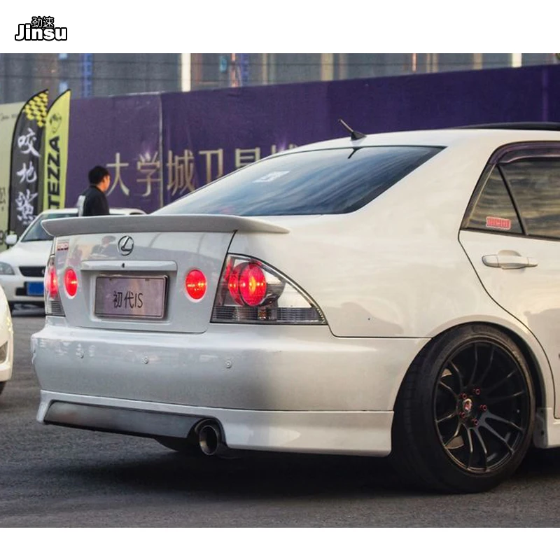 TRD Стиль волоконное стекло задний багажник губа для LEXUS IS IS200 IS300 1998 2004 FRP спойлер