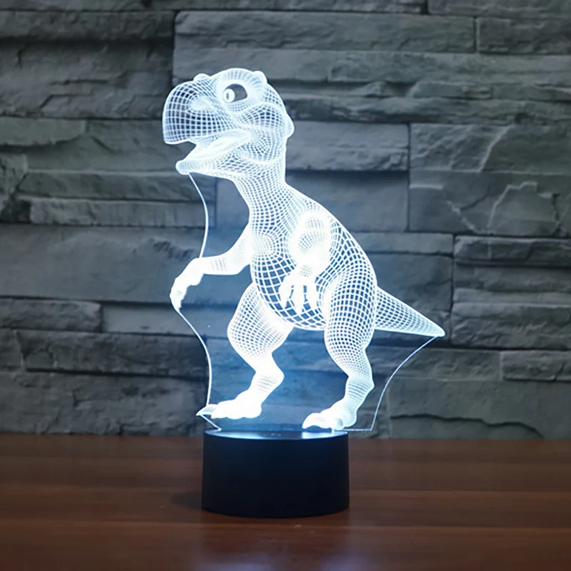 

Kids Novelty USB 3D Night Light Birthday Table Lamp Dinosaur Bear Christmas Tree Happy Birthday Party Gift LED Toys for Children