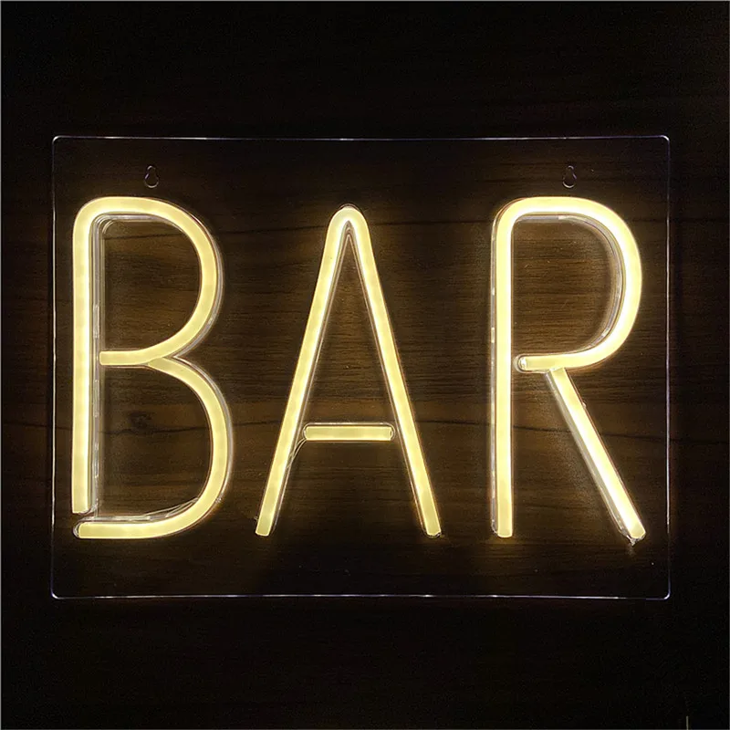 Бар неоновые знаки с Панель Неоновые Настенные светильники атмосферу витрину