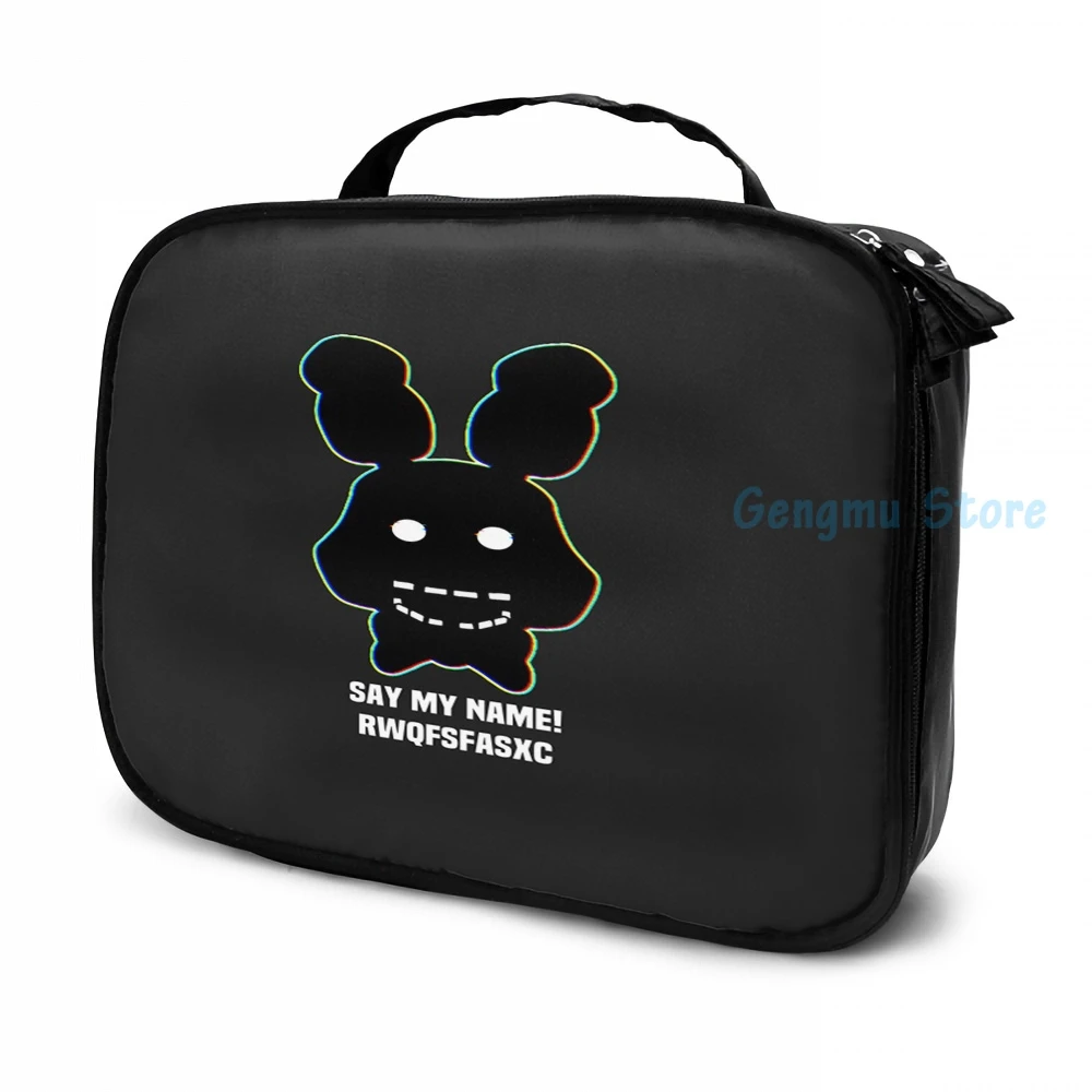 Сумка-рюкзак Funny Graphic print FNAF Five Nights Scary Spooky Game Face RWQ с зарядкой USB для мужчин и женщин, подходит для школы, путешествий и ноутбука.