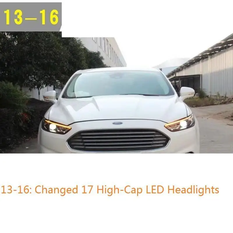MODEL I Drl Luces Para Auto Assessoires светодиодные боковые поворотники Automovil фары Задние Автомобильные фары в сборе 13 14 15 16 для Ford Mondeo - Цвет: MODEL I