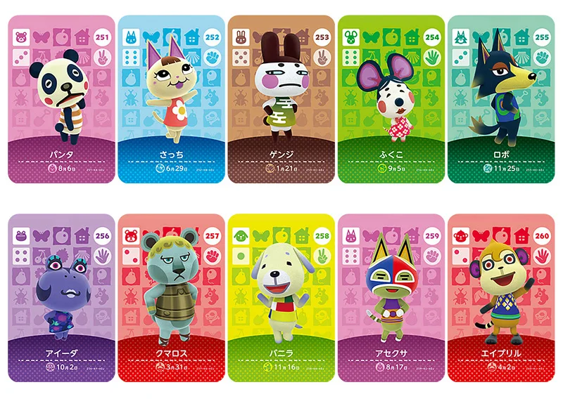 Series3 （241-280） Animal Crossing Card Amiibo locks nfc Work for NS Games | Игрушки и хобби