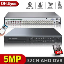 OH.eyes H.265 Max 5MP Output CCTV DVR 32CH 16CH 5MP 4K Security Video Recorder H.265 Motion Detect P2P CCTV DVR Face Detection