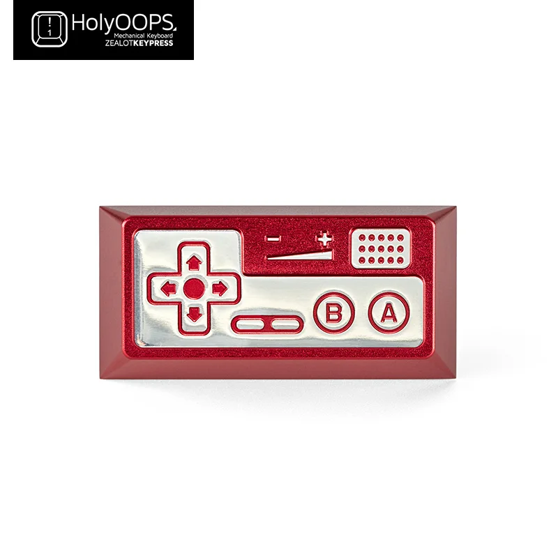 

HolyOOPS Custom Keycap FC Red and White Game Console Handle Backspace Peripherals General Metal Mechanical Keyboard
