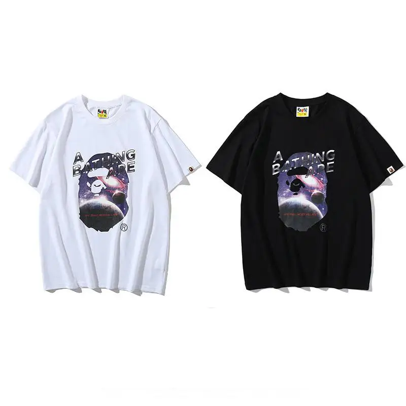 

Men's Short-sleeved Summer New Round Neck Casual Loose High-quality Shirt Short-sleeved Pure Cotton Cartoon Anime Men's T-shirt