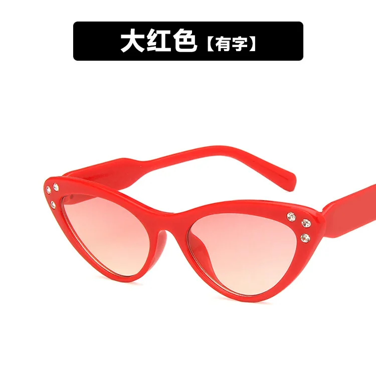 Детские солнцезащитные очки кошачий глаз брендовые дизайнерские зеркальные с