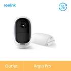 Отремонтированная камера камера Reolink с аккумулятором, IP-камера 1080P, уличная камера Full HD с защитой от непогоды, для домашней безопасности, Wi-Fi, видео Argus Pro
