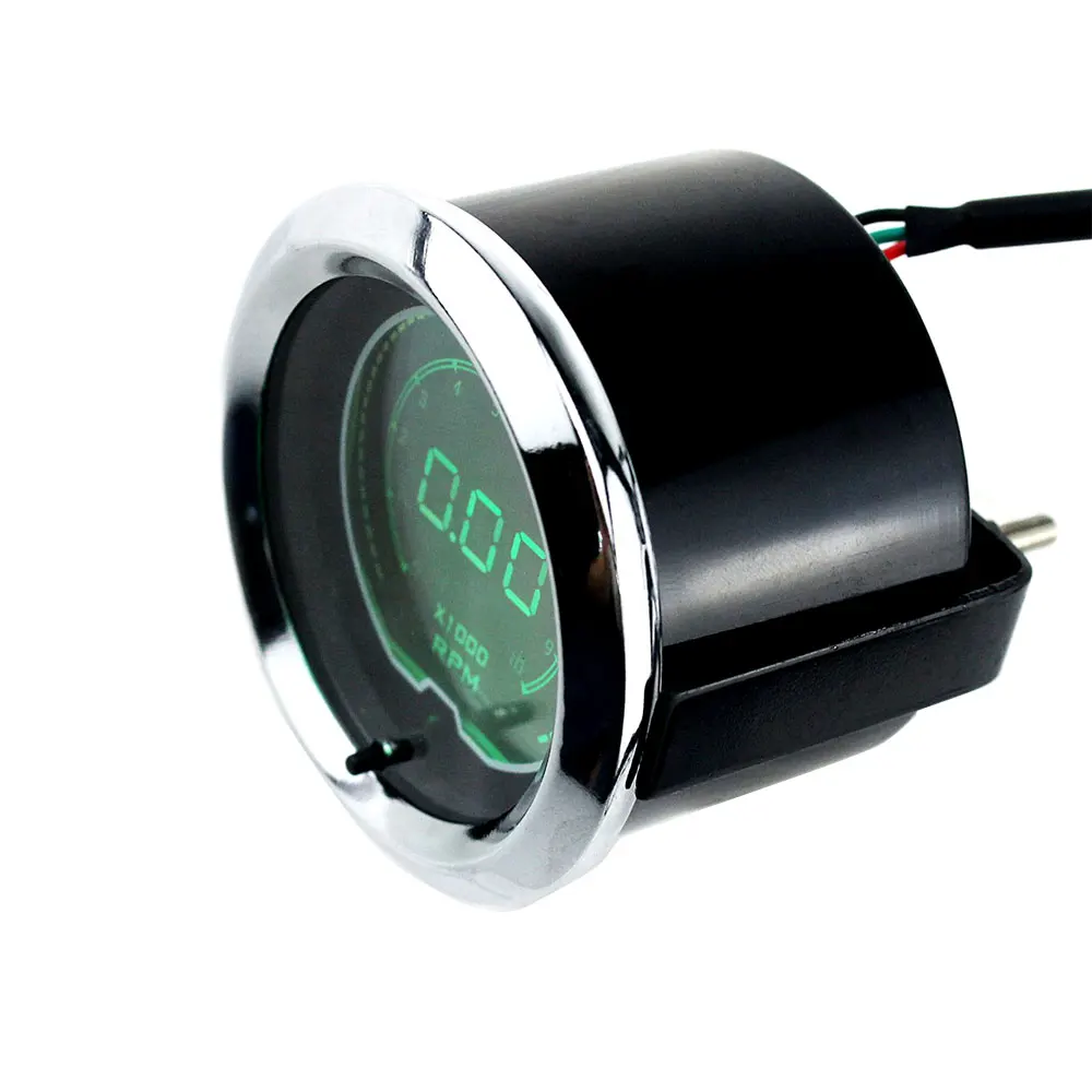 Тахометр с ЖК дисплеем 52 мм 7 цветов|lcd digital tachometer|lcd tachometergauge rpm |