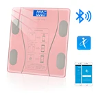 Умные Электрические Напольные весы для ванной с цифровым экраном для дома и беспроводным Bluetooth App USB или аккумулятором