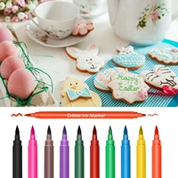 10pcs diy edible pigment pen bake accessories food drawer color pencils markers cake biscuit cookie painting decorating tool