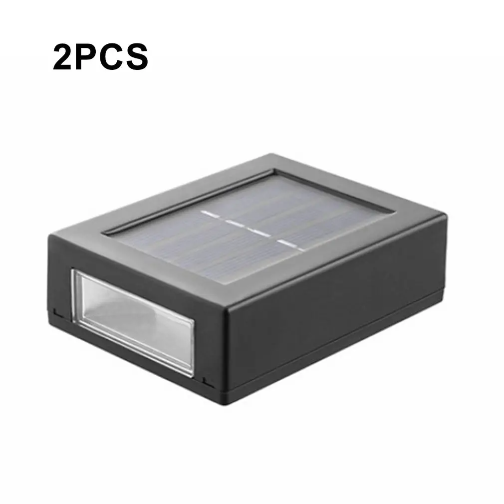 

2 Pcs Solar Outdoor Garden Wall Light Waterproof LED RGB Wall Lamp Luminous Bedside Room Bedroom Wall Decor Arts