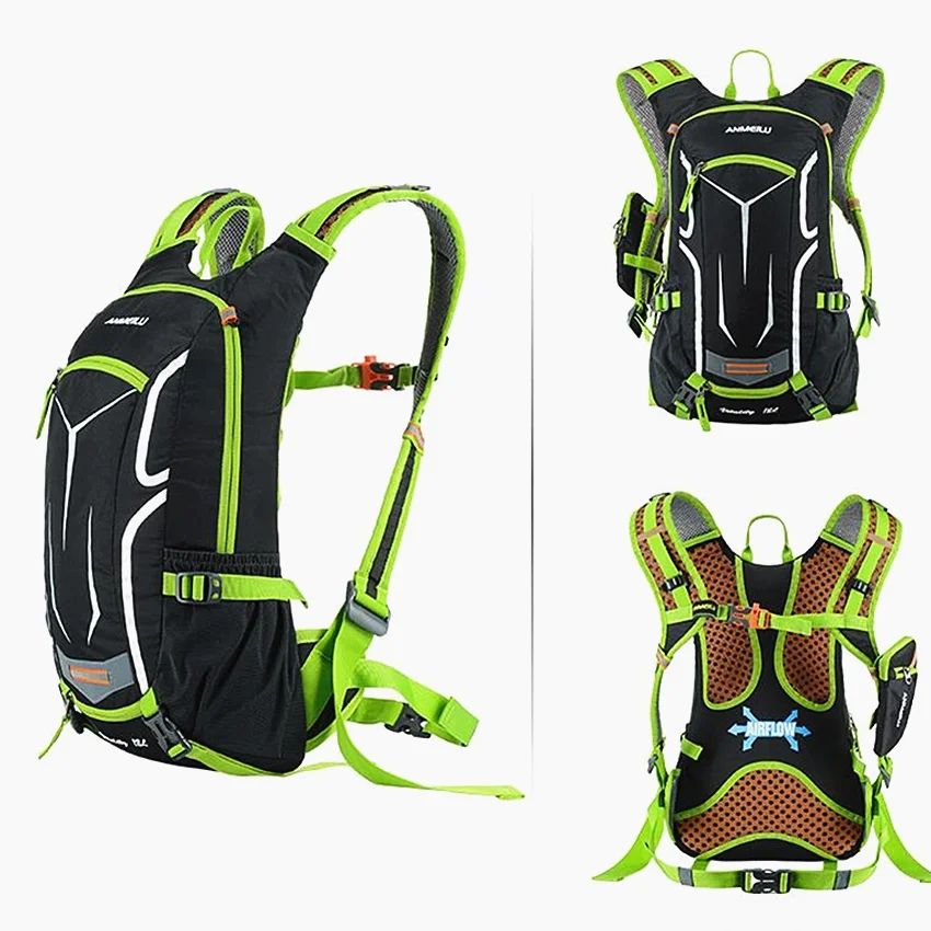 18L Cool Colorful Cycling Backpack Bicycle Bag with Rain Cover Breathable Sports Hiking Running City Gym Bags MTB Bike Backpack