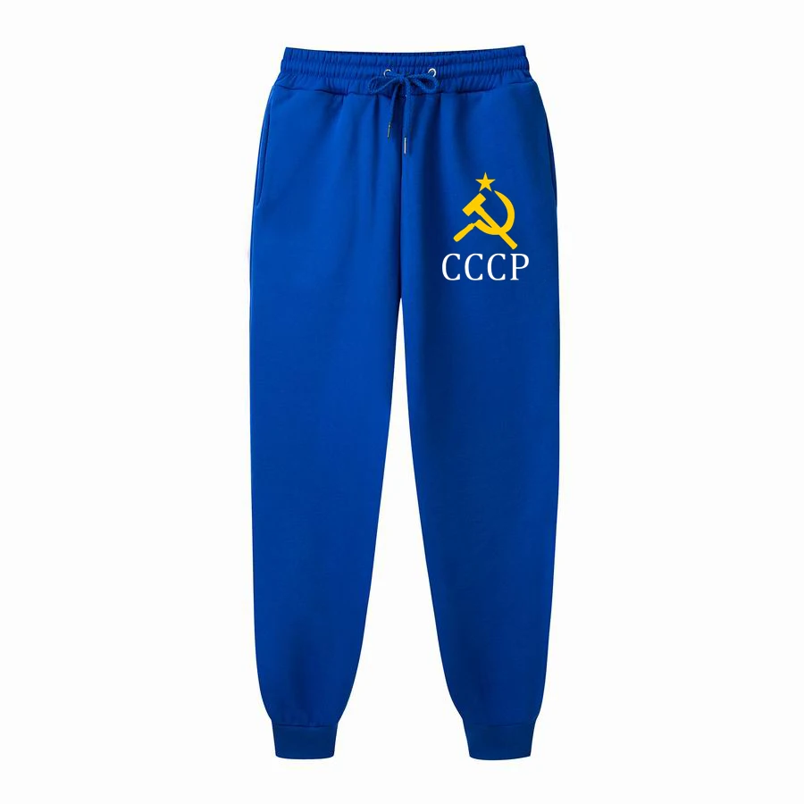 

Fashion Joggers CCCP Russian USSR Soviet Union Printed Casual Slim FitnessTrousers Sweatpants Running Pants Women Mens Pants