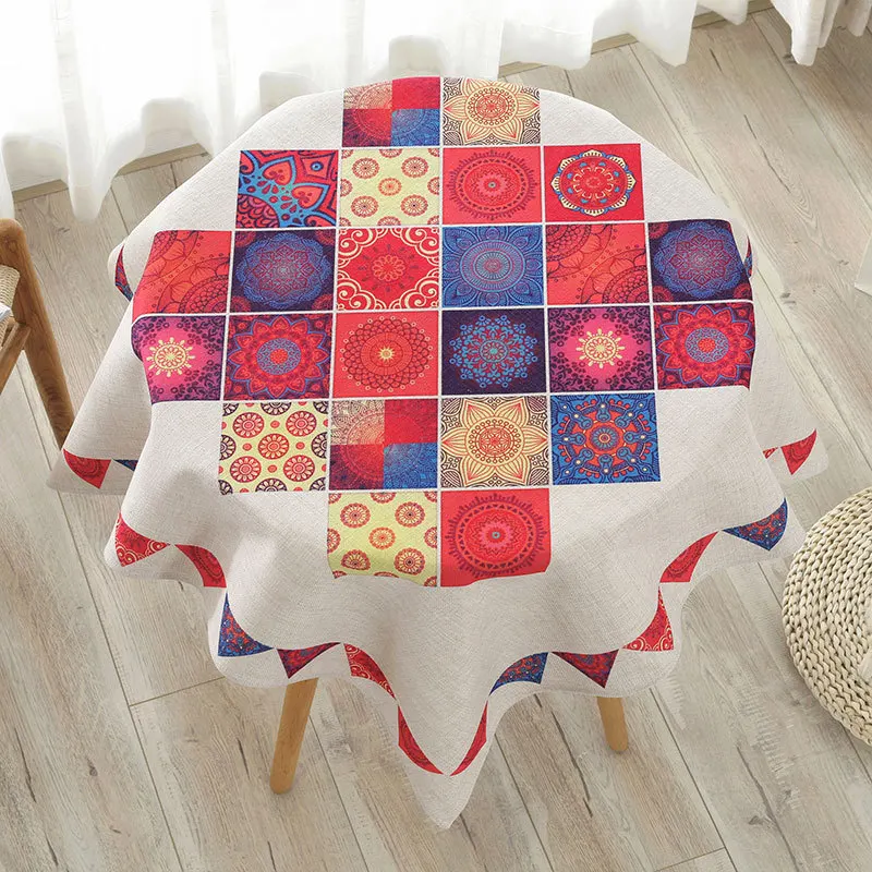 Скатерть с модными узорами напечатанная скатерть для гостиной домашний декор