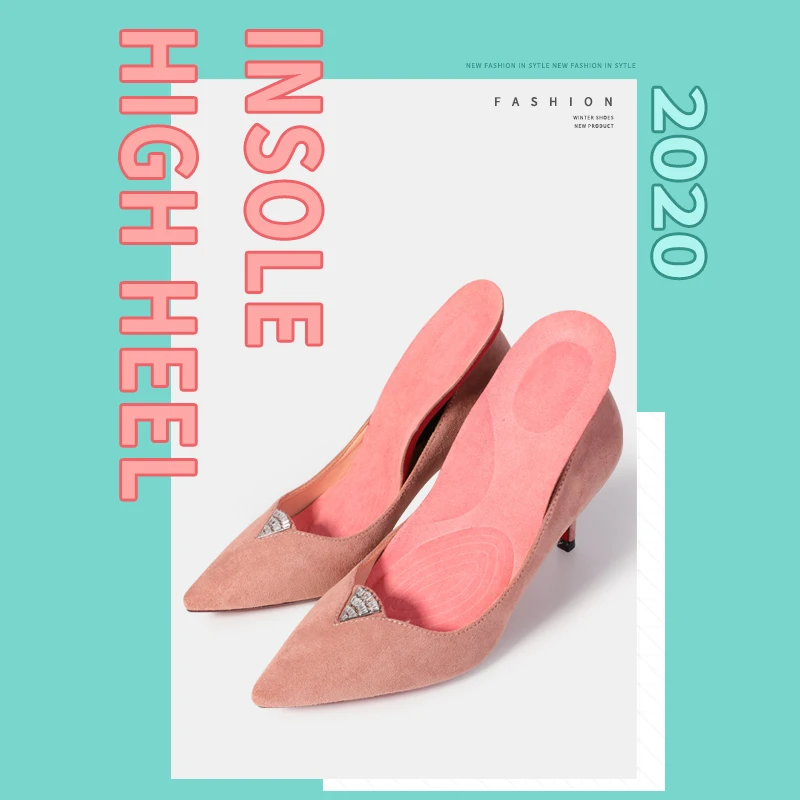 

BANGNI Women High Heel Insoles Memory Foam Shoes Pad Arch Support Cushion Breathable Non-Slip Sweat Relief Pain Care for Feet