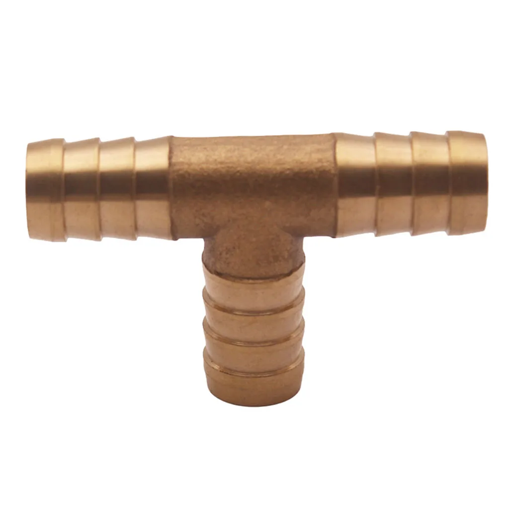 

3 Way Tee 5/8" 16mm Brass Hose Barb Fitting Pipe Tubing Splicer Fuel Water