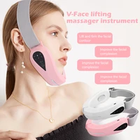 v line facial lifting massager ems microcurrent vibration therapy face slimmer tighten massage device double chin remover tools