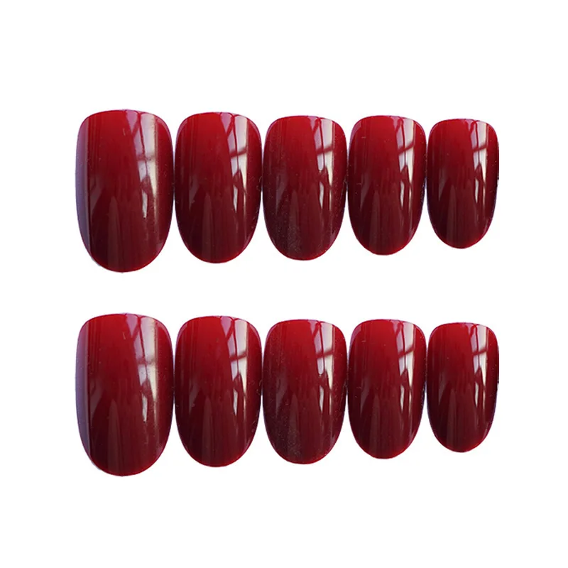 Wholesale Mixed 12 sets 24pcs Fake Nails Short Full Cover False Solid Color Round Oval Square Artificial Naril Art Tips | Красота и