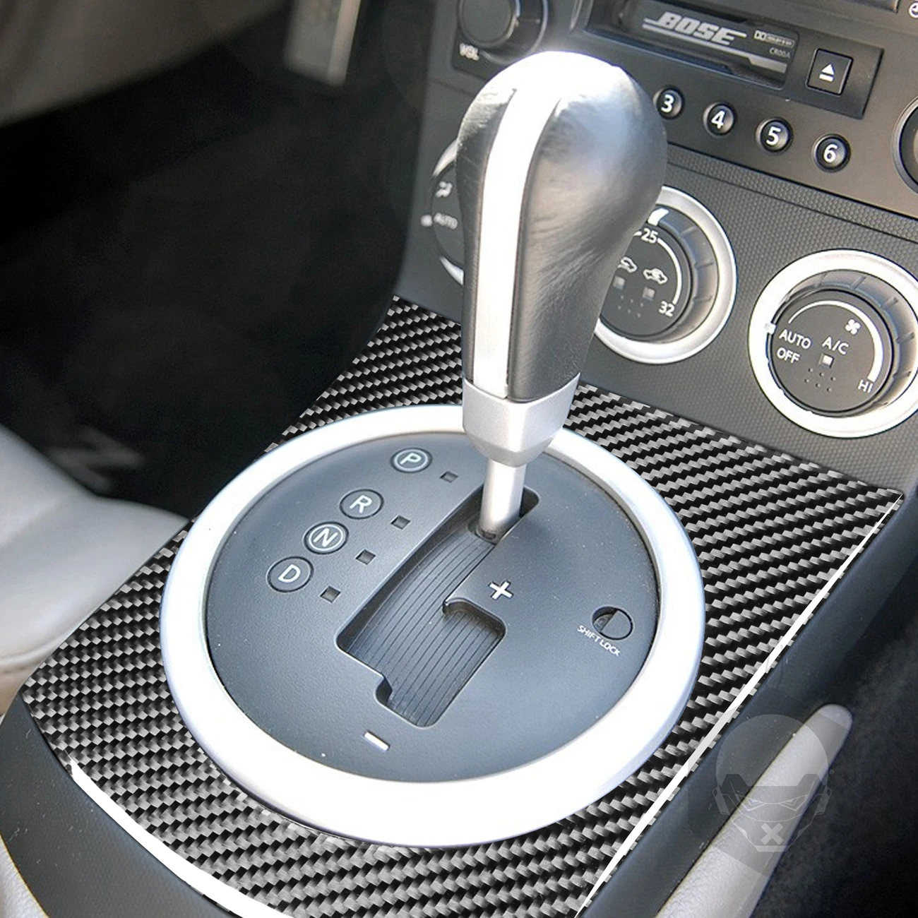 

Carbon Fiber Sticker Car Interior Gear Shift Panel Frame Cover Trim For Nissan 350Z Car Modified Styling Accessories