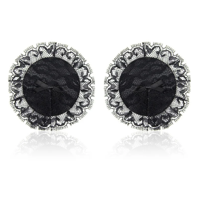 

Sexy Lingerie Accessories Invisible Silicone Bra Round Heart-shaped Lace Trim Sexy Nipple Stickers Nipple Stickers lingerie