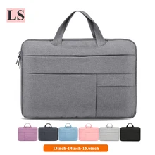 Men-Women Laptop Bag 13 14 15 15.6 Waterproof Notebook Case Computer Handbag For Macbook Air Pro Xiaomi Huawei Samsung Briefcase