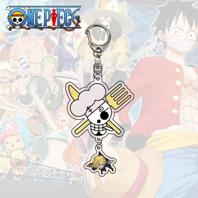 Аниме Sanji Chooper Luffy закон акриловая фигурка кулон брелок для ключей Коллекционная
