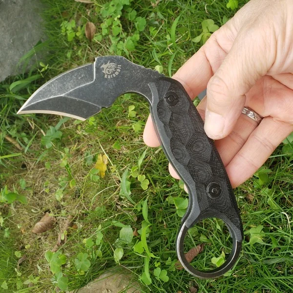 В один Шурик Скорпион Karambit коготь Ножи AUS 8 лезвие G10 ручка тактические карманные