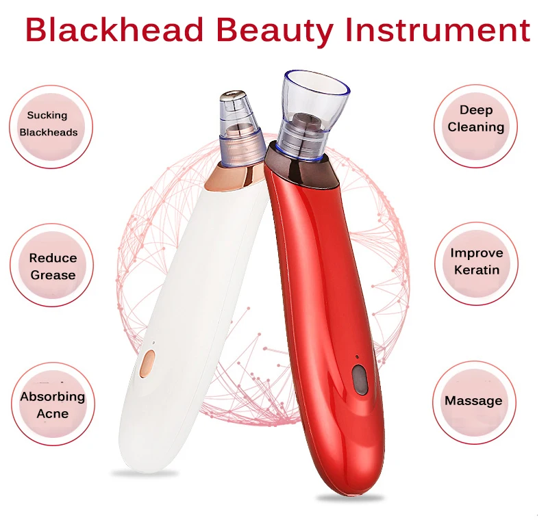 Blackhead Remover Vacuum Suction Face Deep Pore Cleaner Electric Acne Pimple Remover Tool Dark Spot Remover for Face Beauty Tool