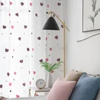 Розовые 3d-занавески в форме сердца для украшения окон комнаты, современные занавески для гостиной, спальня 057 #4