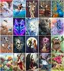 5D Diy алмазная живопись животное вышивка крестиком комплект полная алмазная мозаика дизайн пейзаж цветок вышивка красота пара алмазная вышивка подарок