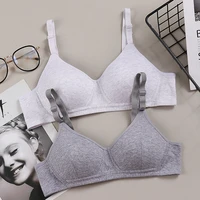 gathering underwear women bra comfortable breathable lingerie sweet girl bralette wholesale without steel ring bra a b cup