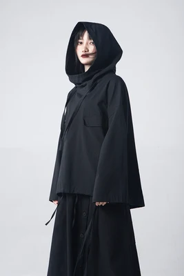 Женский свободный костюм с капюшоном и длинным рукавом осень 2020 | Женская одежда