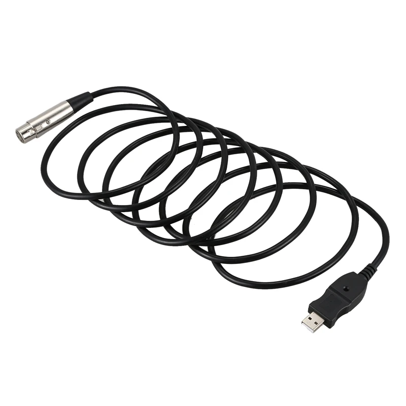 3 м микрофон USB Ссылка кабель папа к XLR Женский|Аксессуары для микрофонов| |