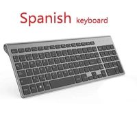 spanish keyboard wireless keyboard and mouse set ergonomic scissor design keys compact and portable with small numeric keyboard
